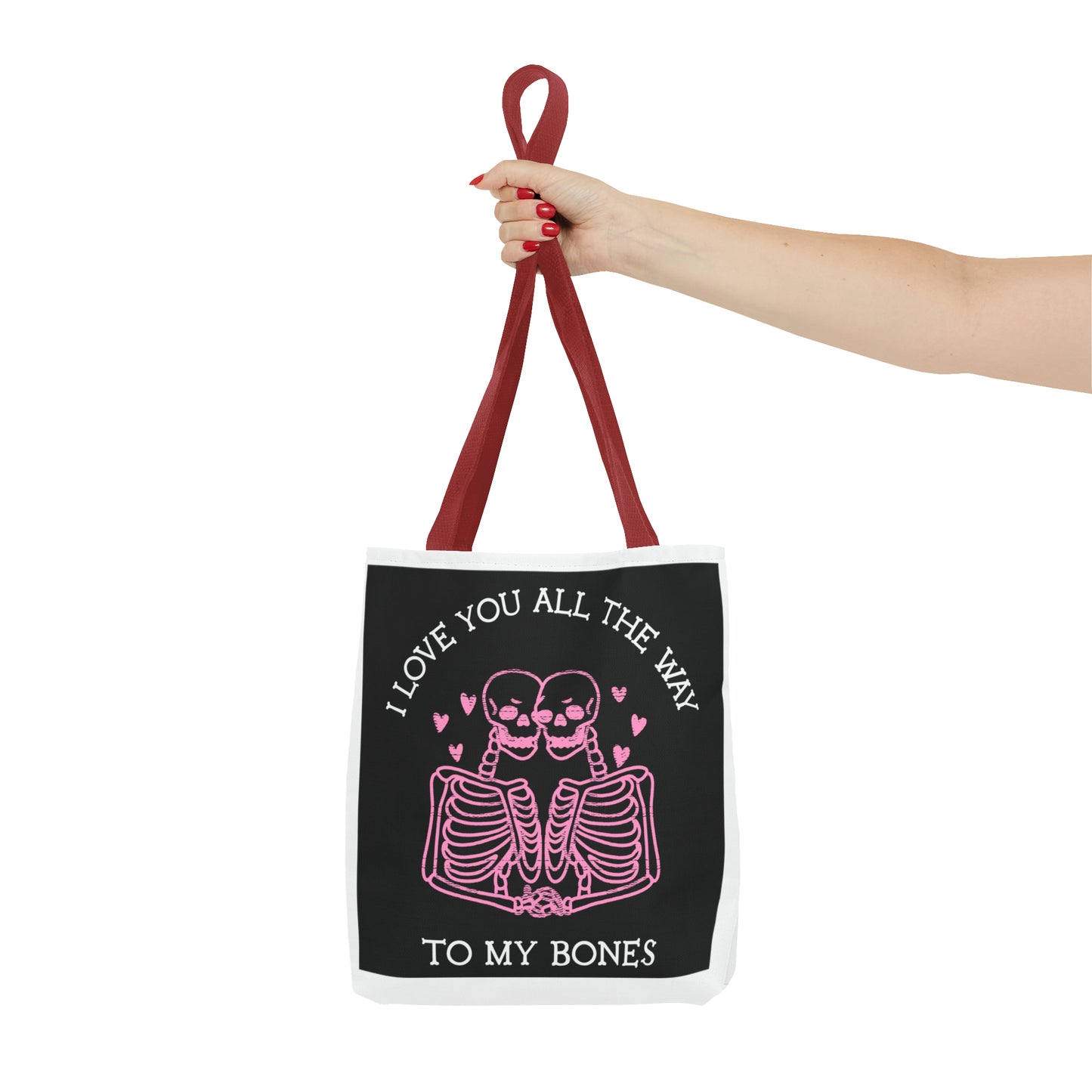 Valentine Skeleton Love Tote Bag (AOP) - Babaccam