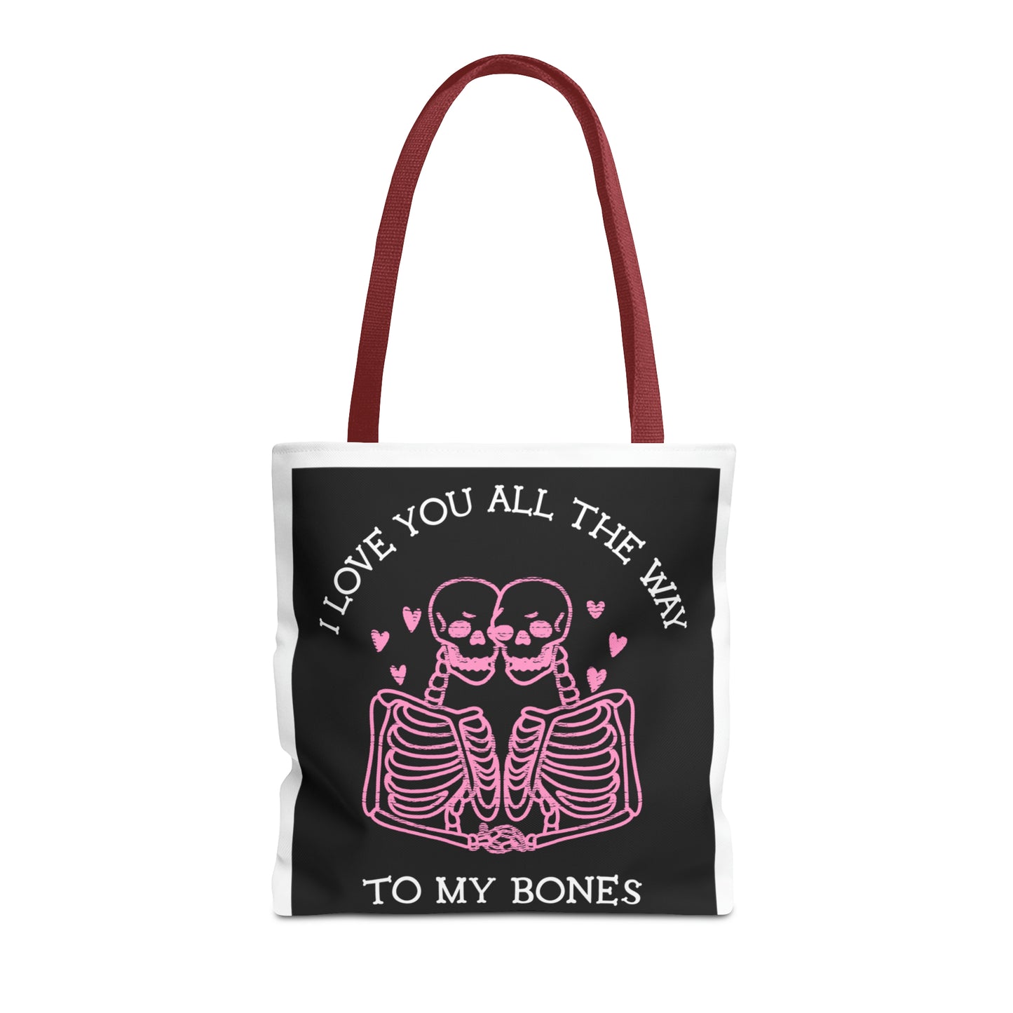 Valentine Skeleton Love Tote Bag (AOP) - Babaccam
