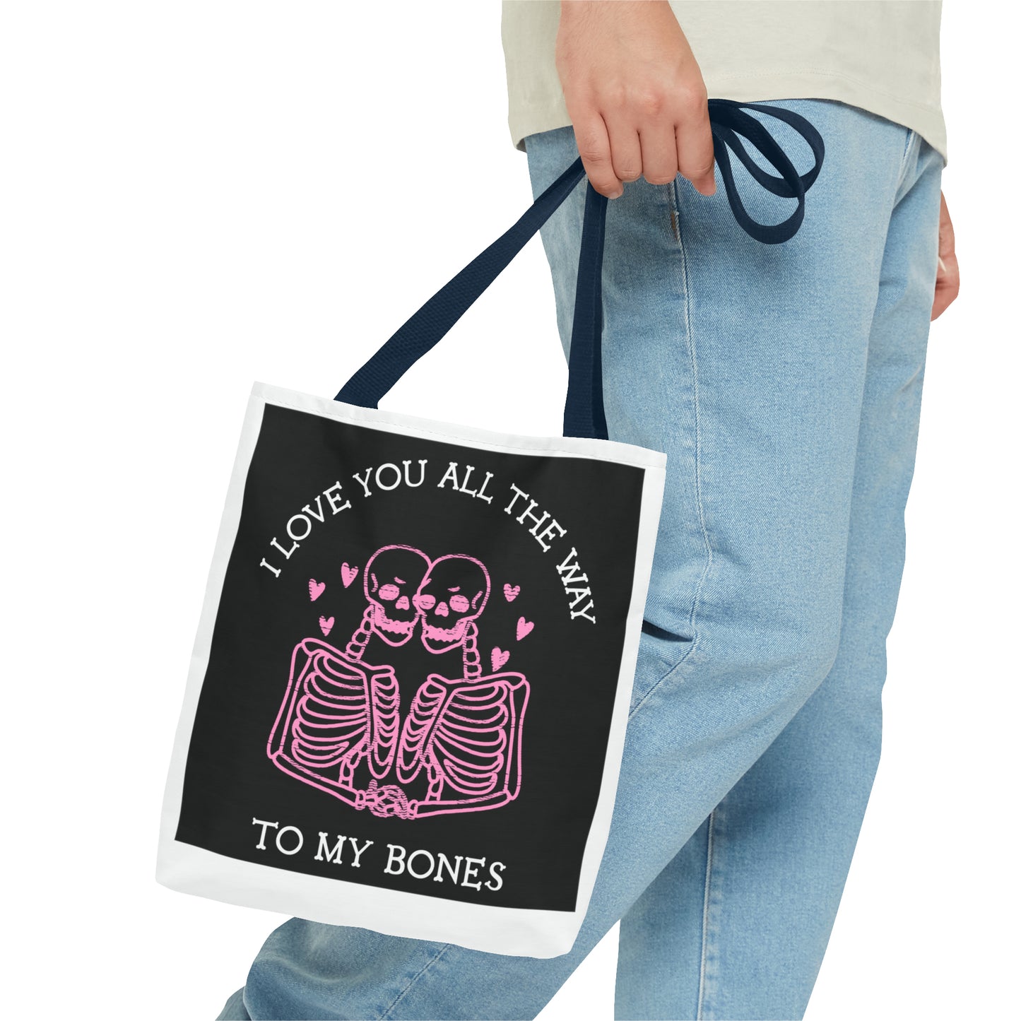 Valentine Skeleton Love Tote Bag (AOP) - Babaccam