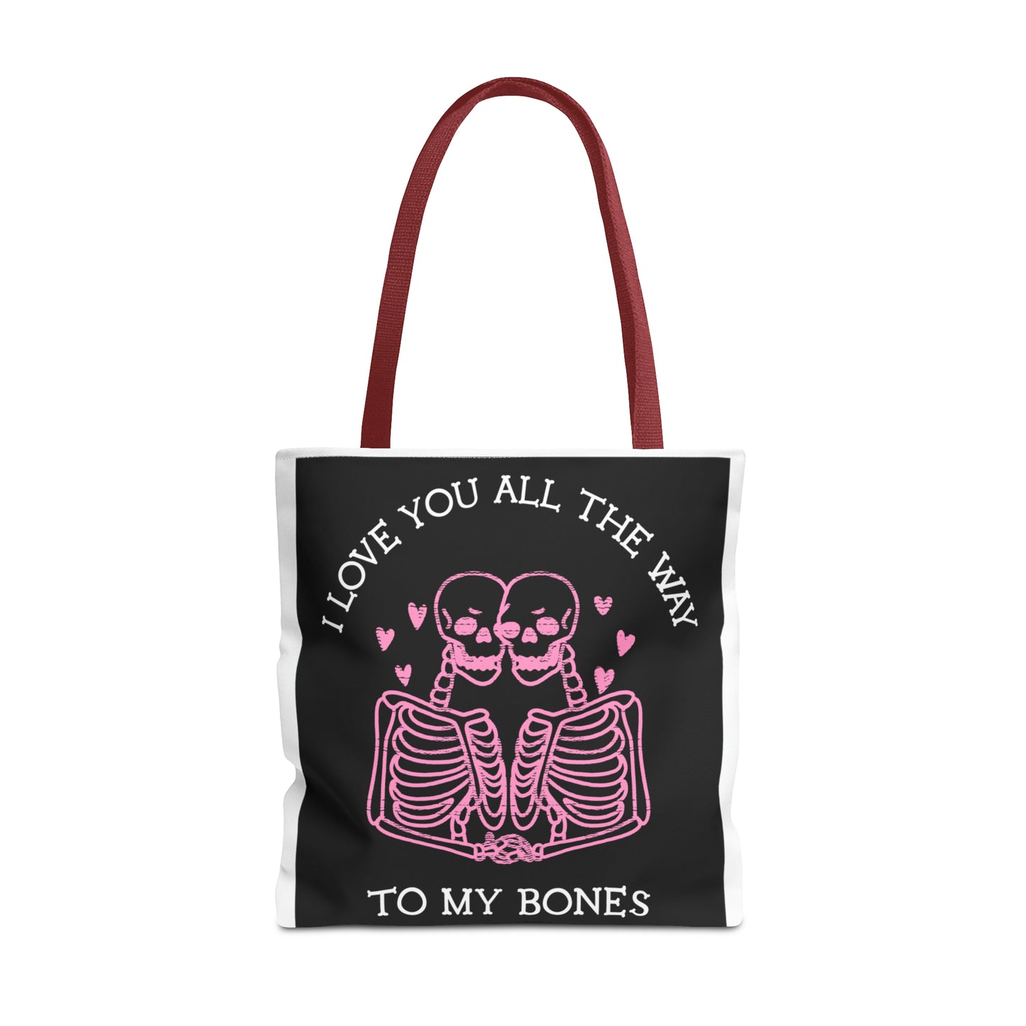 Valentine Skeleton Love Tote Bag (AOP) - Babaccam