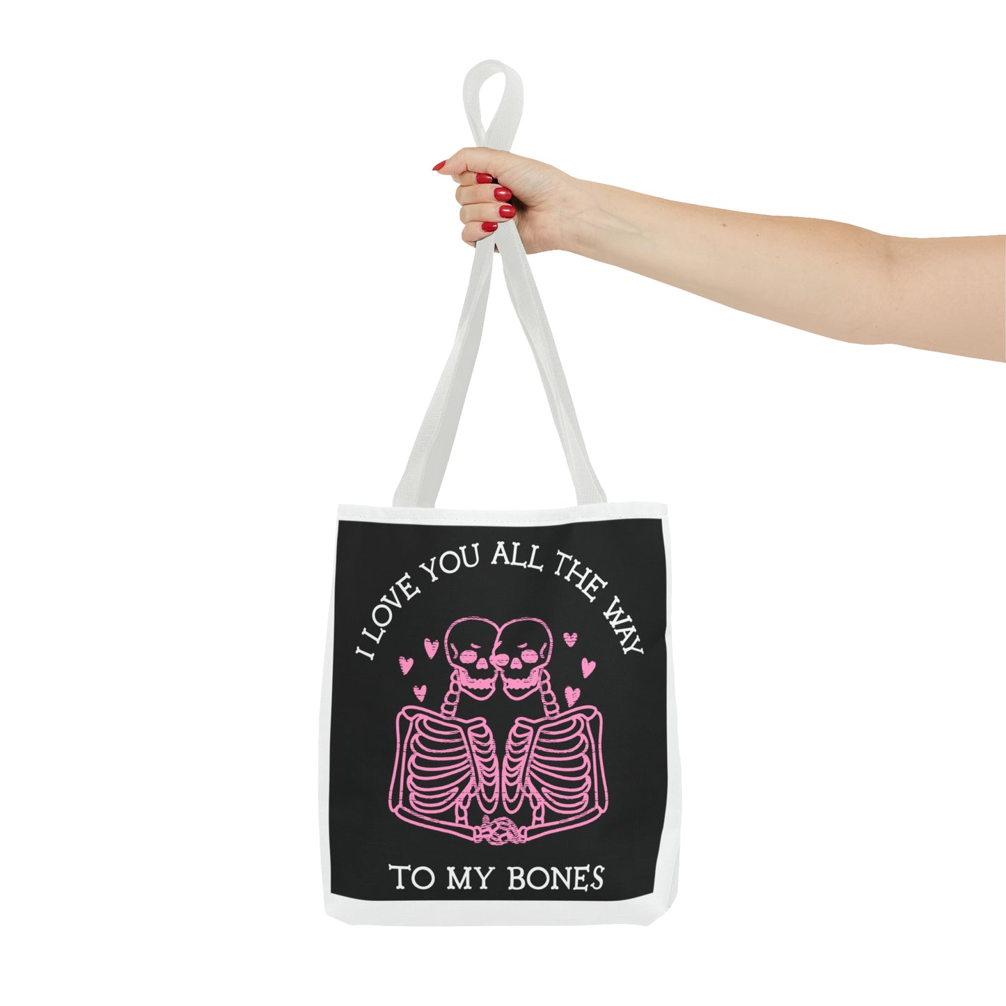 Valentine Skeleton Love Tote Bag (AOP) - Babaccam