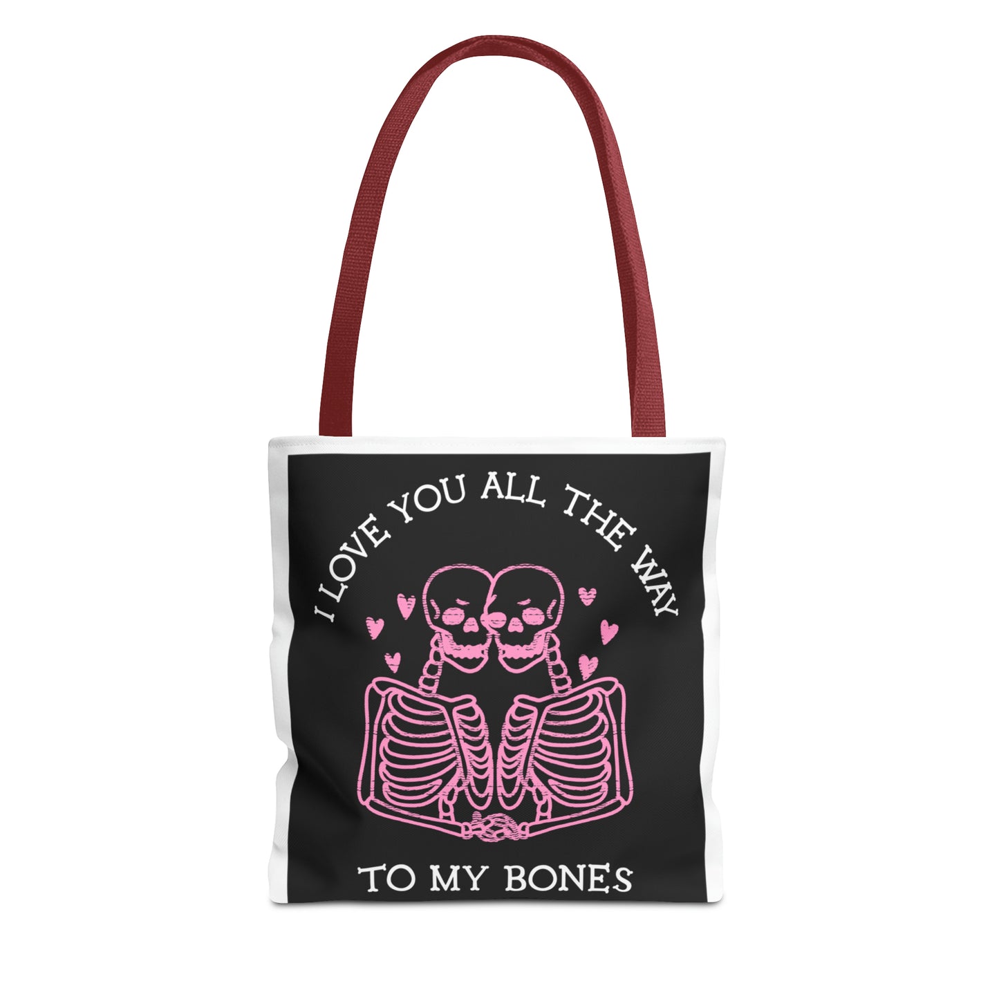 Valentine Skeleton Love Tote Bag (AOP) - Babaccam