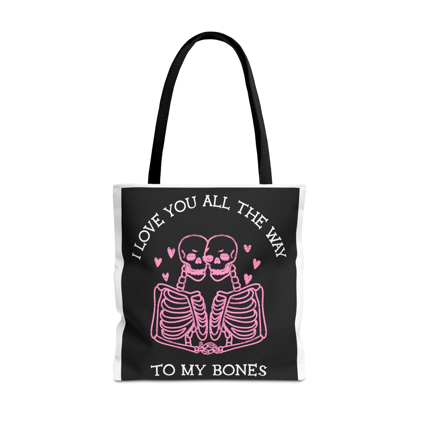 Valentine Skeleton Love Tote Bag (AOP) - Babaccam