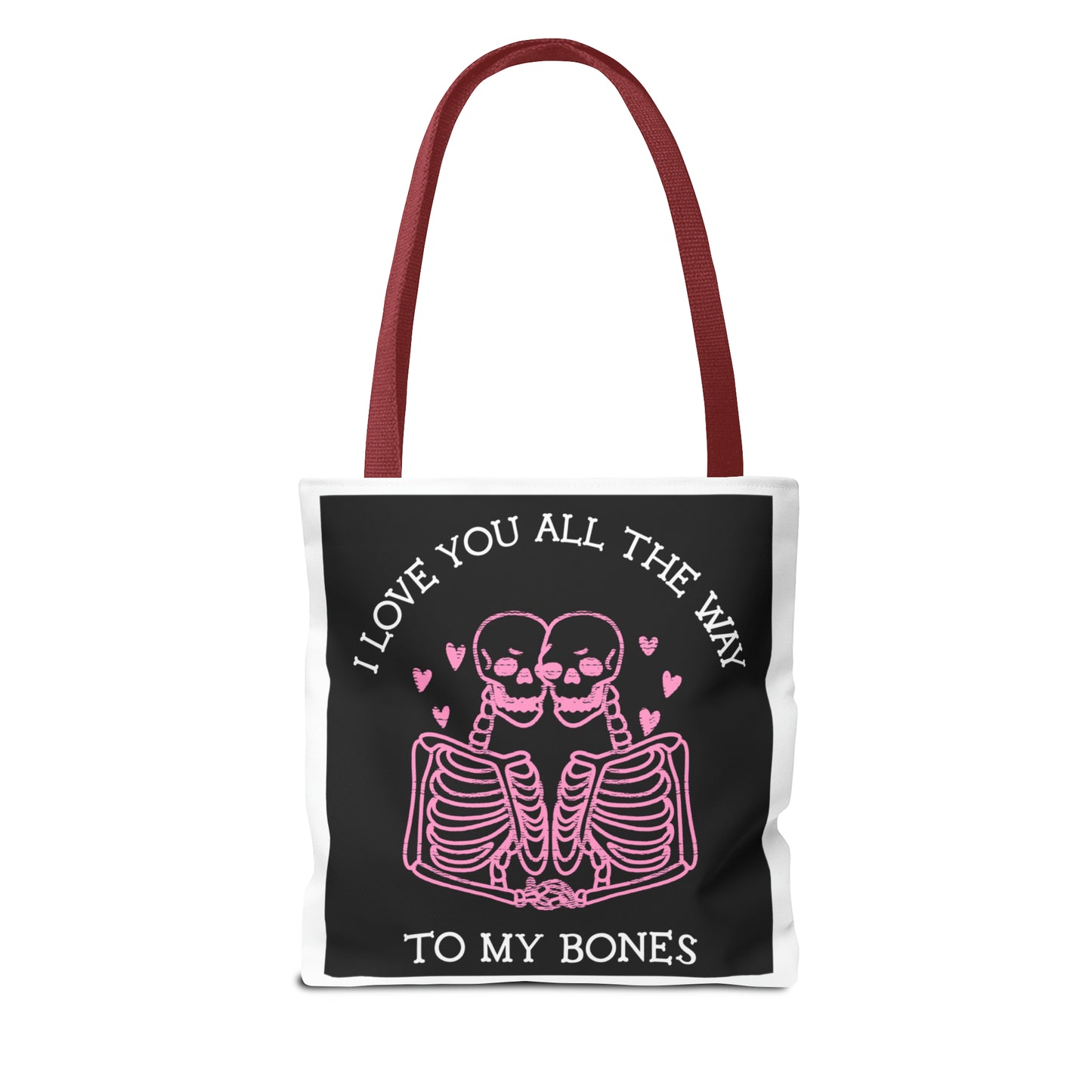 Valentine Skeleton Love Tote Bag (AOP) - Babaccam
