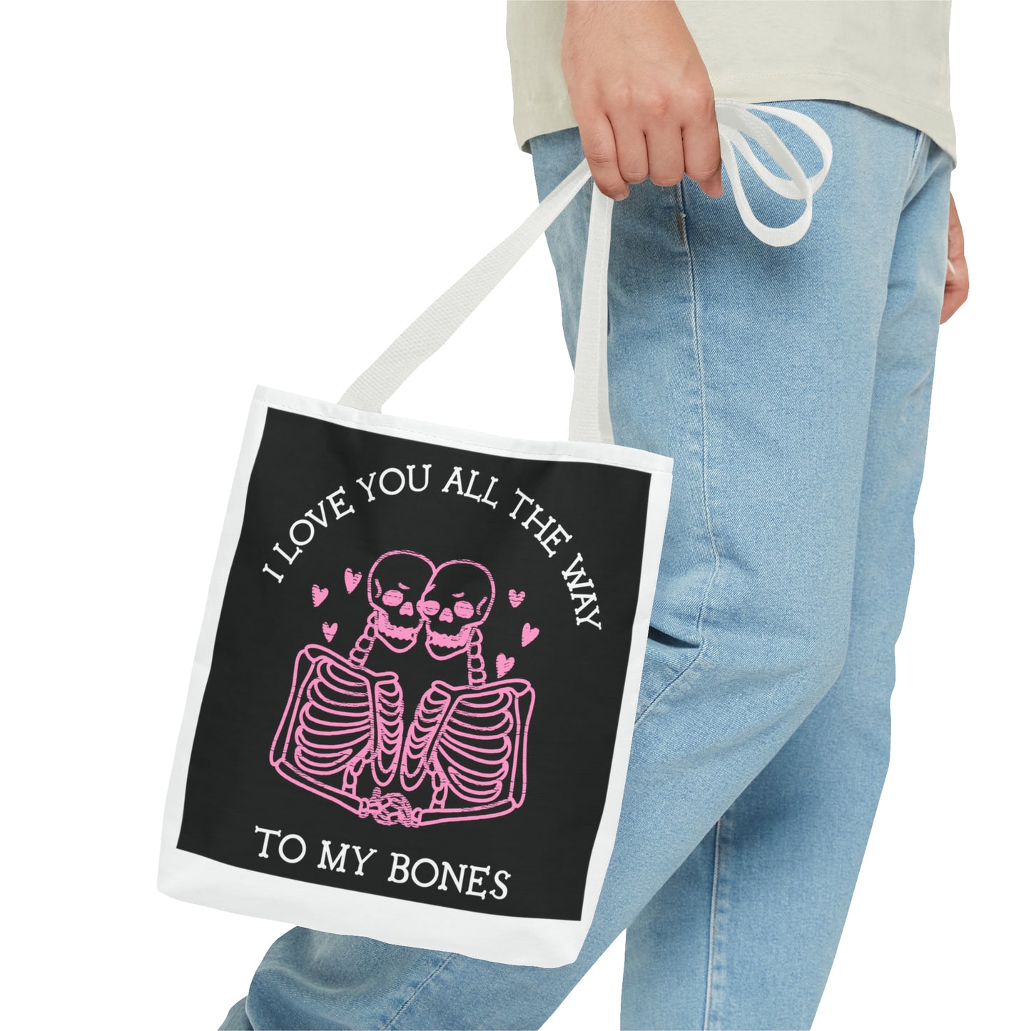 Valentine Skeleton Love Tote Bag (AOP) - Babaccam