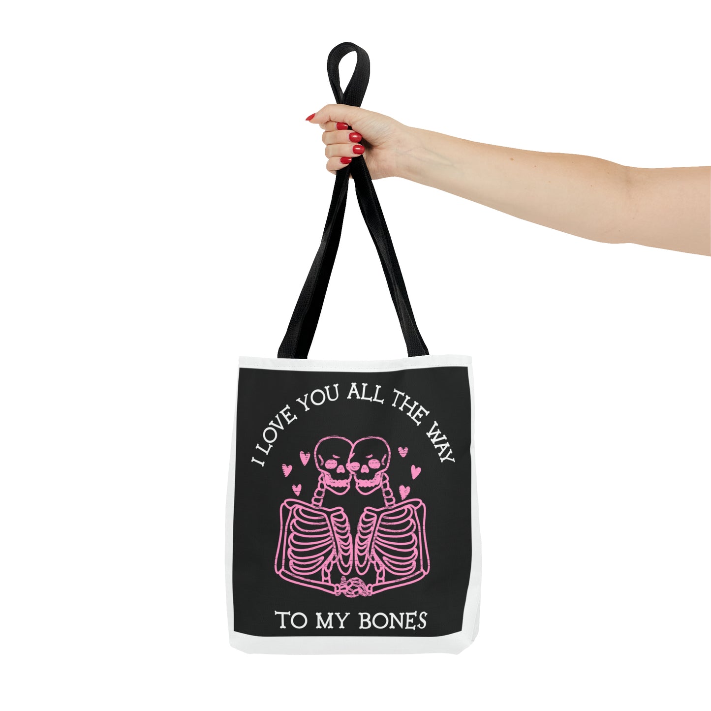 Valentine Skeleton Love Tote Bag (AOP) - Babaccam