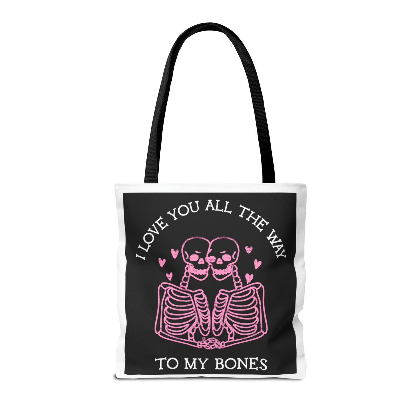 Valentine Skeleton Love Tote Bag (AOP) - Babaccam