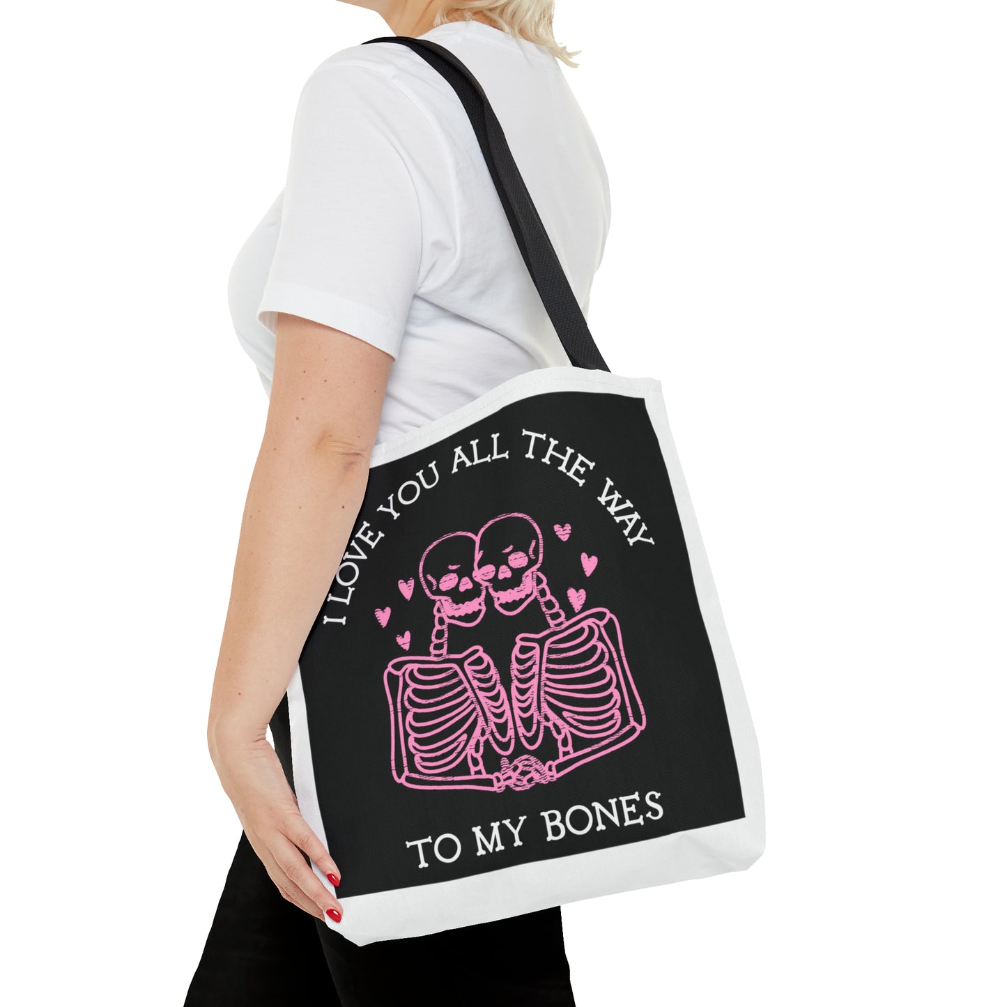 Valentine Skeleton Love Tote Bag (AOP) - Babaccam