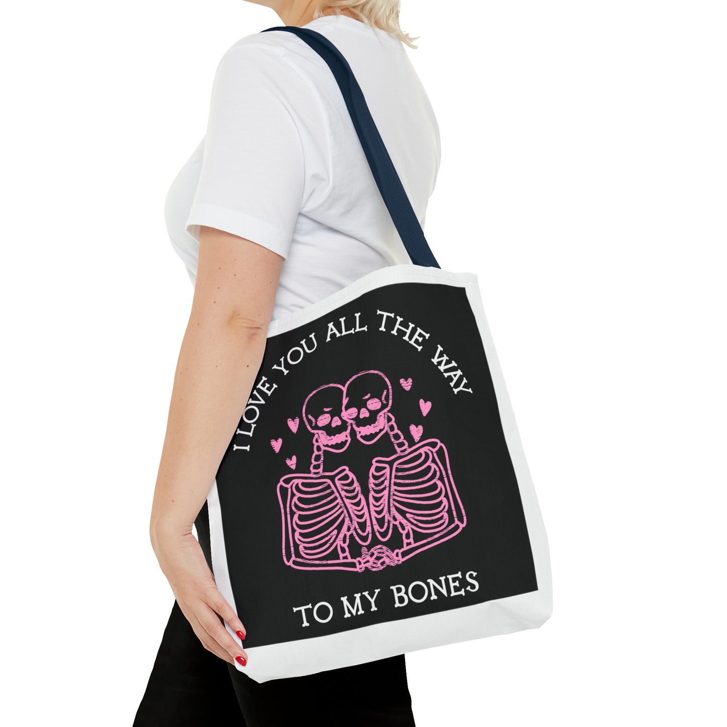 Valentine Skeleton Love Tote Bag (AOP) - Babaccam