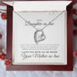 To My Daughter-in-Law Forever Love Necklace - Babaccam