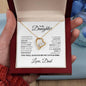 To My Daughter Forever Love Necklace From Dad - Babaccam