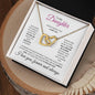 To My Daughter Interlocking Heart Forever Love Christmas Gifts and Gifts for Special Moment - Babaccam
