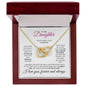 To My Daughter Interlocking Heart Forever Love Christmas Gifts and Gifts for Special Moment - Babaccam