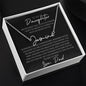 To My Daughter Personalized Name necklace - Babaccam