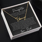 To My Daughter Personalized Name necklace - Babaccam