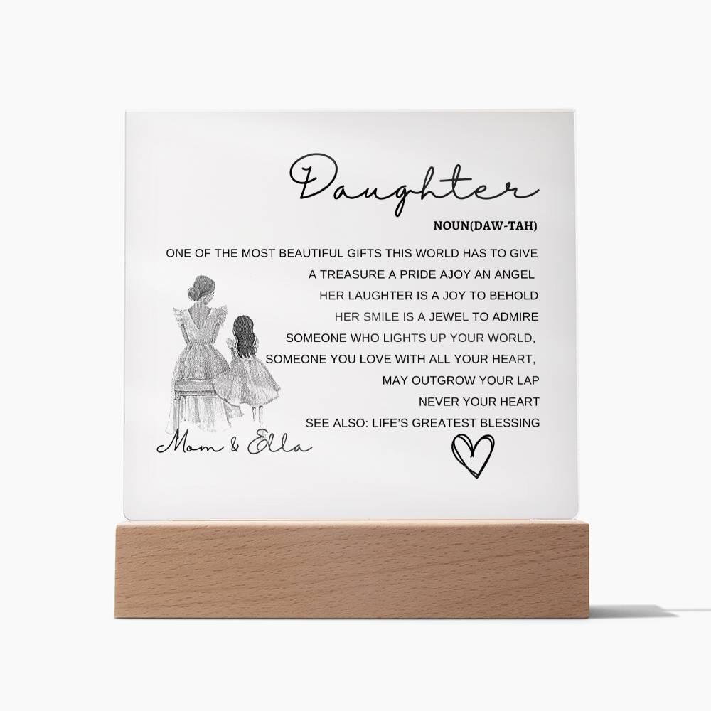 Personalized Daughter Acrylic - Babaccam
