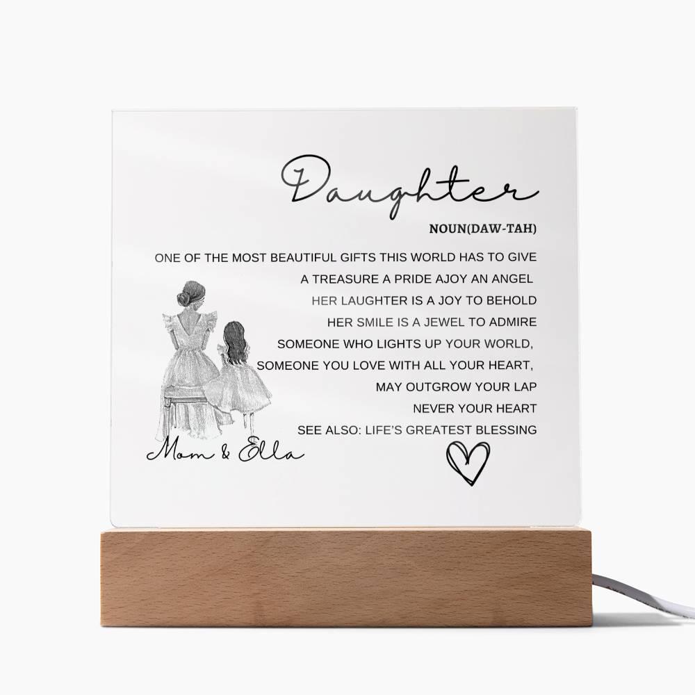 Personalized Daughter Acrylic - Babaccam