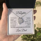 To My Daughter Forever Love Necklace From Dad - Babaccam
