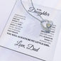 To My Daughter Forever Love Necklace From Dad - Babaccam