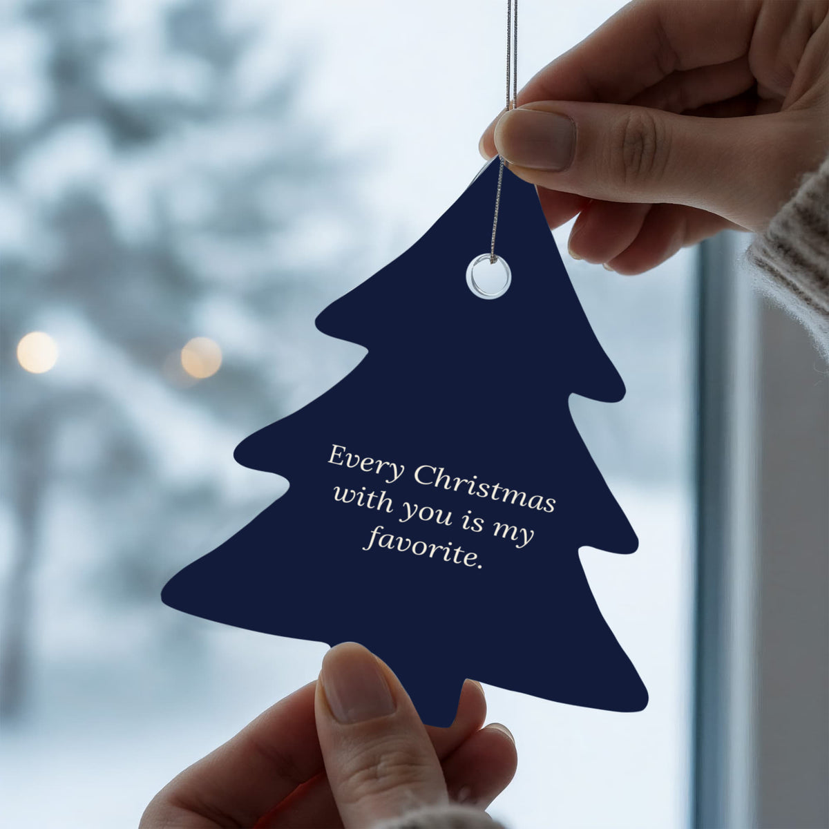 Christmas Tree Ornament, Acrylic Keepsake Gift