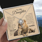 To my daughter father OLD LION Love Knot necklace - Babaccam
