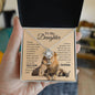 To my daughter father OLD LION Love Knot necklace - Babaccam