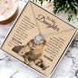 To my daughter father OLD LION Love Knot necklace - Babaccam