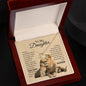To my daughter father OLD LION Love Knot necklace - Babaccam