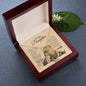 To My Daughter's Old Lion Everlasting DAD Love Necklace - Babaccam