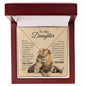 To My Daughter's Old Lion Everlasting DAD Love Necklace - Babaccam