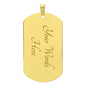 My Son| Do Your Best - Dog Tag Military Chain - Babaccam