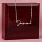 Signature Name Necklace no Message Card - Babaccam