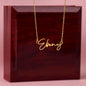 Signature Name Necklace no Message Card - Babaccam