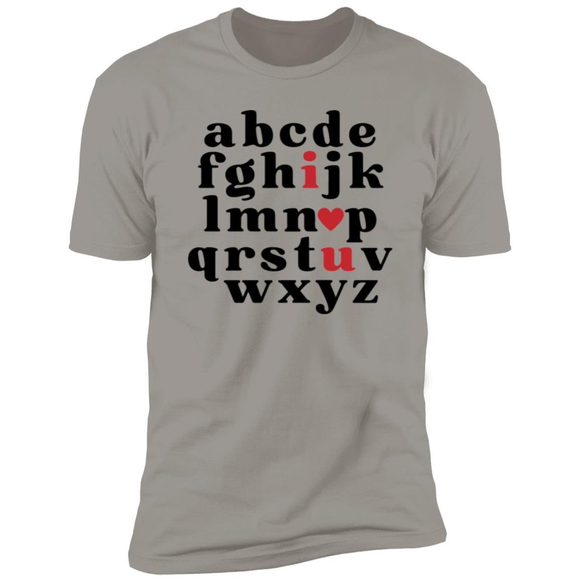 a, b, c, d i love u shirt - Babaccam