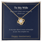 Love Knot Necklace for Wife, Anniversary Gift