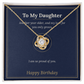 Love Knot Necklace for Daughter, Birthday Gift From Mom or Dad