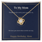 Love Knot Necklace for Mom, Birthday Gift From Daughter or Son