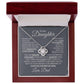 To My Daughter Love Knot Necklace - Babaccam