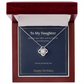 Love Knot Necklace for Daughter, Birthday Gift From Mom or Dad