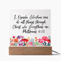 I can do all things through Christ. - Babaccam