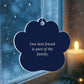 Pet Lover Christmas Ornament, Acrylic Paw Keepsake