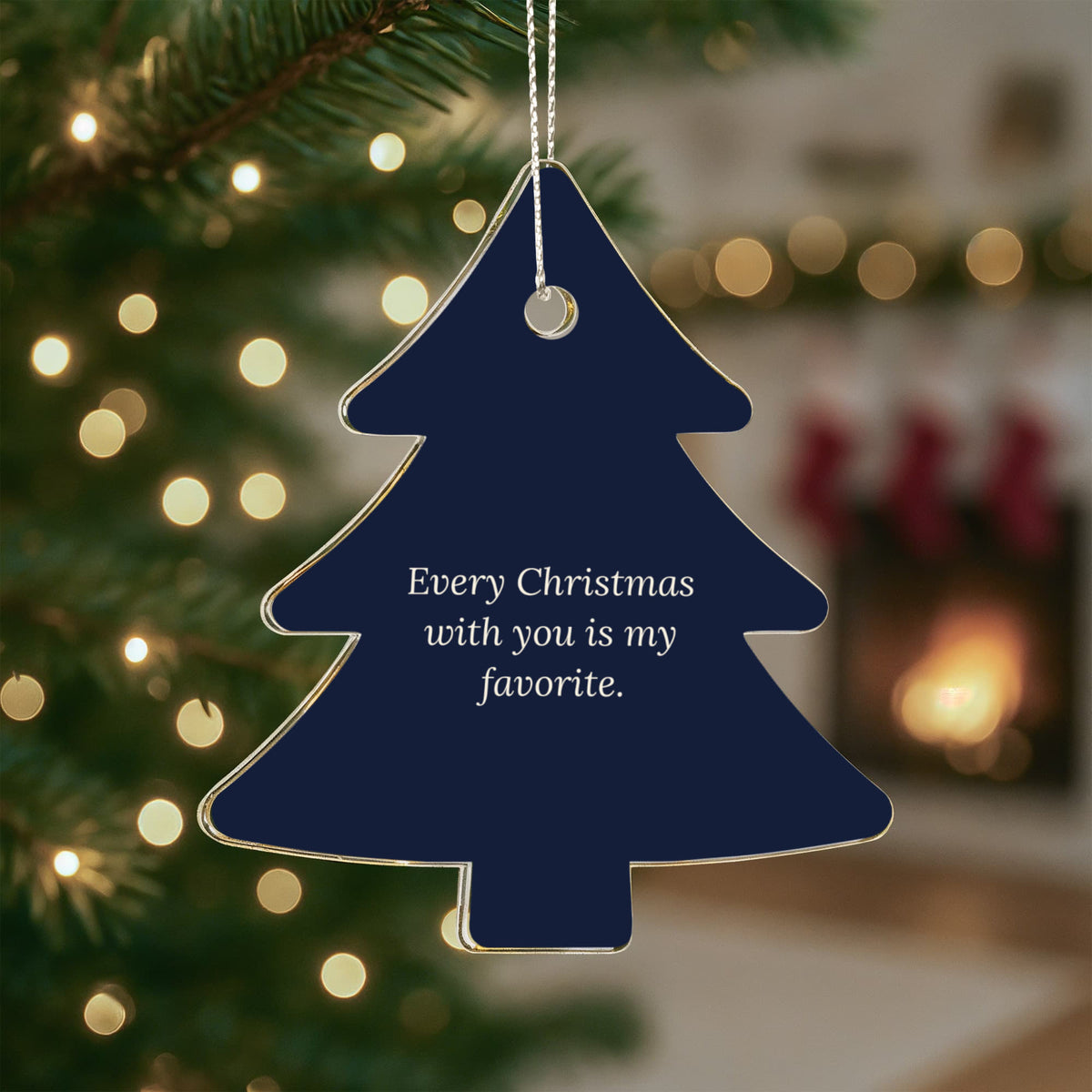 Christmas Tree Ornament, Acrylic Keepsake Gift