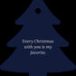 Christmas Tree Ornament, Acrylic Keepsake Gift