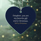 Christmas Ornament for Daughter, Acrylic Heart Keepsake