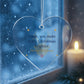 Christmas Ornament for Uncle, Clear Acrylic Heart with Reindeer and Stars