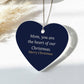 Christmas Ornament for Mom, Acrylic Heart Keepsake