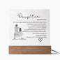 Personalized Daughter Acrylic - Noun DAW - TAH Gifts for Daughter for Christmas, Birthday and Special Moments - Babaccam