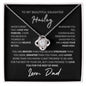 Personalized Daughter's Gift Love Knot Necklace - Babaccam