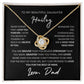 To My Beautiful Daughter Personalized Love Knot Necklace - Babaccam