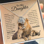 To my daughter father OLD LION Love Knot necklace - Babaccam